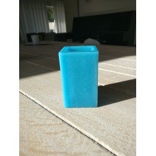 Square Wax Blauw (zonder voetstuk) Square Wax Blauw (zonder voetstuk)